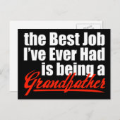 Beste Arbeit ist Großvater Postkarte (Vorne/Hinten)