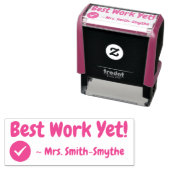 "Beste Arbeit!" Tutor-Feedback-Rubber-Briefmarke Permastempel (Beispiel)