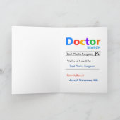 Beste Arztpraxis Dankeskarte (Innenseite)