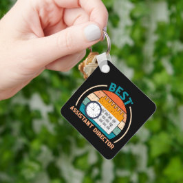 Beste Assistenzdirektorin - Retro Style Schlüssela Schlüsselanhänger