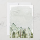 Beste Aufdeckung von Wald-Adventure Gender Einladung (Rückseite)