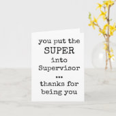 Beste Aufsichtskarte, Wertschätzung, Minimalistisc Karte (Gelbe Blume)