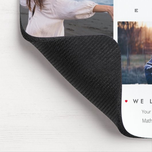 Beste AUNTEver Script Mutter's Day 10 Foto Collage Mousepad (Ecke)