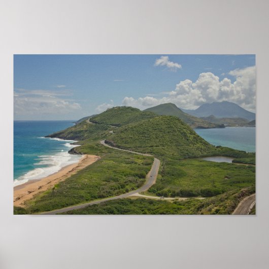 Beste Aussicht in St. Kitts Poster (Vorne)