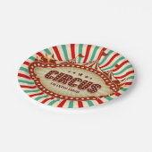 Beste Ausstellung auf der Erde Circus Kindergeburt Pappteller (Schrägansicht)