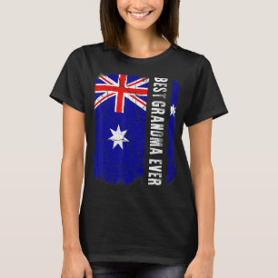 Beste australische Oma je Australien Flaggenmutter T-Shirt