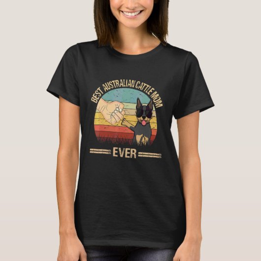 Beste australische Rindermutter jemals Hunde-Mutte T-Shirt (Vorderseite)