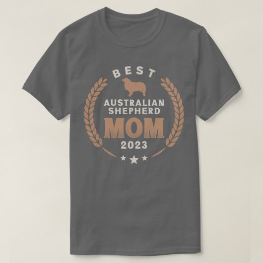 Beste australische Shepherd-Mama 2023 T-Shirt (Design vorne)
