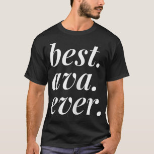 Beste Ava je Name Personalisierte Frau Girl BESTE  T-Shirt