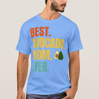 Beste Avocado-Mama je Retro T-Shirt