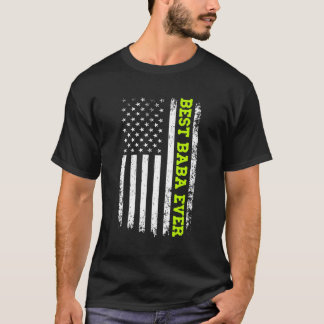 Beste Baba je 4. Juli Amerikanische Flagge USA Pat T-Shirt