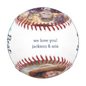 Beste Baba je | Foto des Großvaters Baseball (Rückseite)