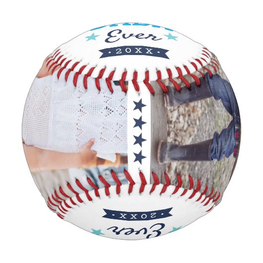 Beste Baba je | Foto des Großvaters Baseball (Vorderseite)