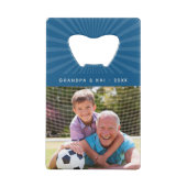 Beste Baba je | Foto für kundenspezifische Großger Geldbeutel Flaschenöffner (Rückseite)