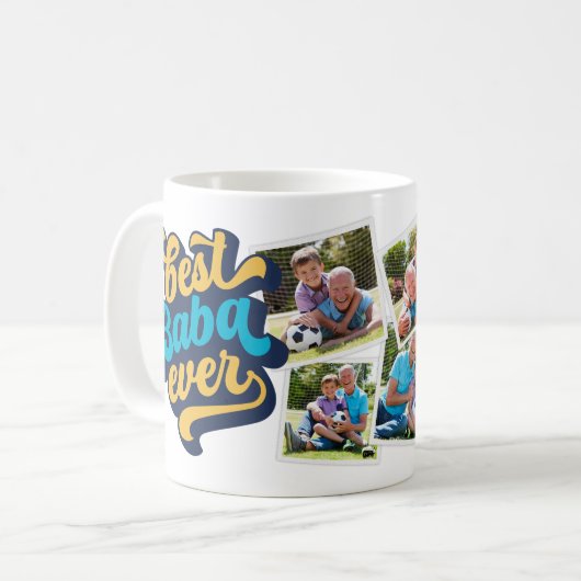 Beste Baba je | Opa-Foto Kaffeetasse (Vorderseite Links)