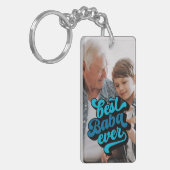 Beste Baba je | Opa-Foto Schlüsselanhänger (Vorderseite links)