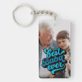 Beste Baba je | Opa-Foto Schlüsselanhänger