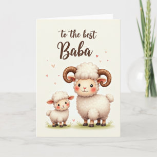 Beste Baba Schaf Familienkarte Karte
