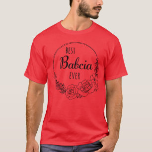 Beste Babcia je polnische Großmutter Frauen Babcia T-Shirt