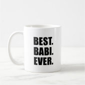 Beste Babi überhaupt tschechische Großmutter Kaffeetasse (Links)