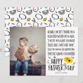 Beste Baby Sitter Vater Funny Vatertag Card Einladung