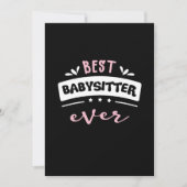 Beste Babysitter-Geschenkidee Einladung (Vorderseite)