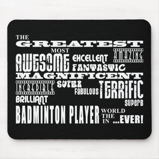 Beste Badminton-Spieler-bestster Badminton-Spieler Mousepad (Vorne)