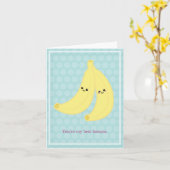 Beste Banane Karte (Gelbe Blume)