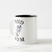 Beste "BAND MAMA" je! Muttertag Zweifarbige Tasse (Vorderseite Links)