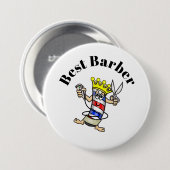 Beste Barberschaltfläche - Zeichen für den Barbers Button (Vorne & Hinten)