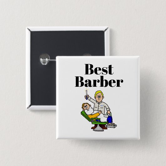 Beste Barbertaste - Einen Shave geben Button (Vorne & Hinten)