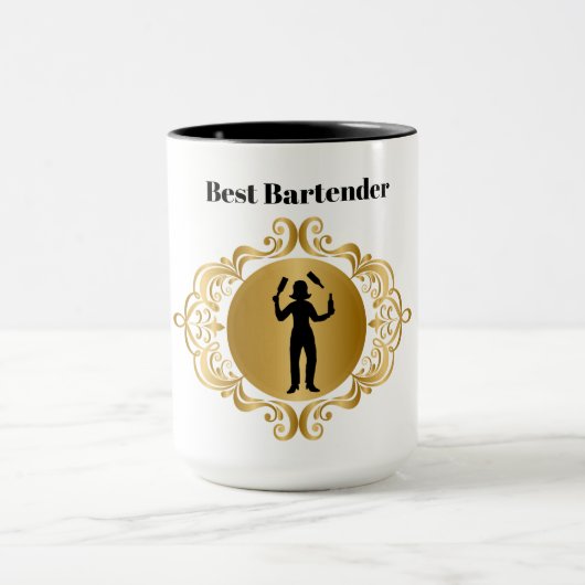 Beste Barkeeper Tasse für weiblichen Barkeeper (Zentrum)