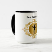 Beste Barkeeper Tasse für weiblichen Barkeeper (Vorderseite Links)