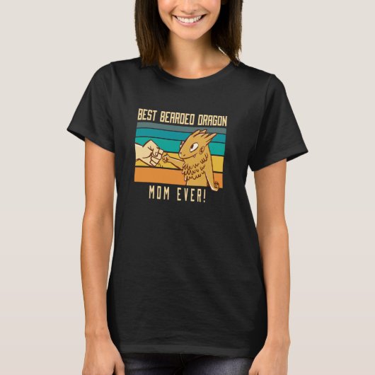 Beste Bartdrache-Mama je Pogona Reptile Herpet T-Shirt (Vorderseite)