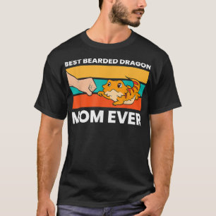 Beste bärtige Mama je Lizard Girl Bearded D T-Shirt