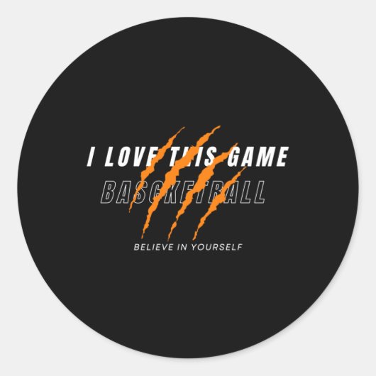 Beste Basketball-Liebhaber Runder Aufkleber (Vorderseite)