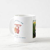 Beste Basketball-Mama | Niedliches Monogramm-Foto Kaffeetasse (Vorderseite Links)