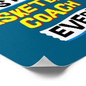 Beste Basketball-Trainer-Stelle Beruf Poster (Ecke)