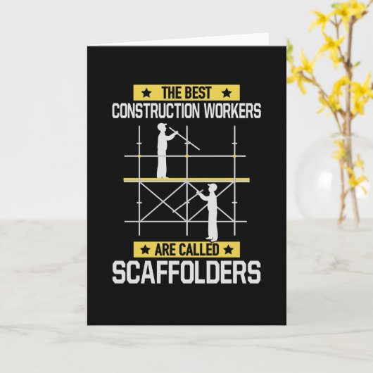 Beste Bauarbeiter, Gerüste genannt Karte (Gelbe Blume)