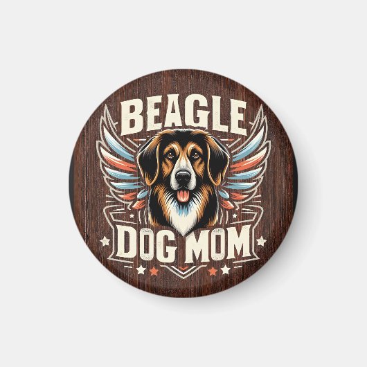Beste Beagle Hund Mama je - Beagle Hund Lover Gesc Magnet (Vorne)