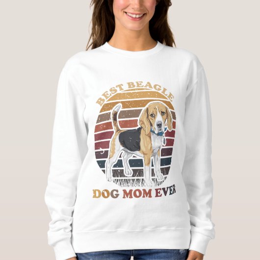 Beste Beagle Hund-Mama je Sweatshirt (Vorderseite)