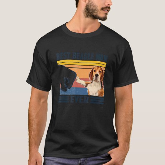 Beste Beagle Mama je Hund Mama Mütter T-Shirt (Vorderseite)
