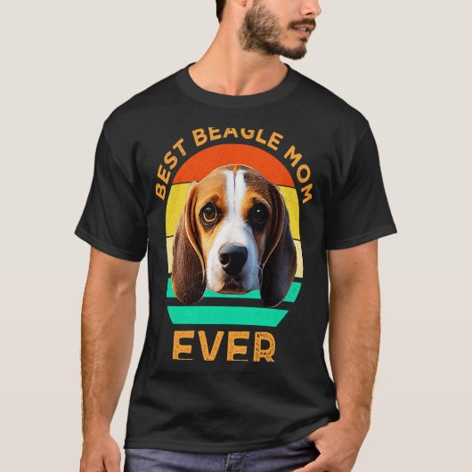 Beste Beagle Mama je Niedlicher Beagle Hund T-Shirt (Vorderseite)