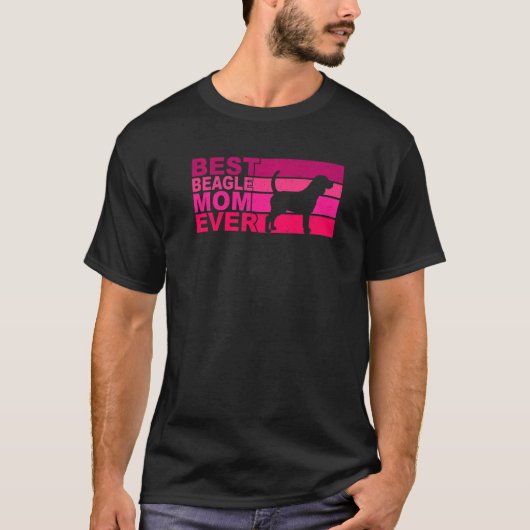 Beste Beagle Mama je T-Shirt (Vorderseite)