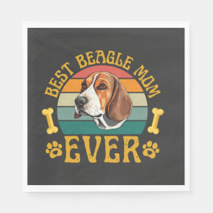 Beste Beagle-Mama überhaupt, lustiger Beagle-Hund Serviette