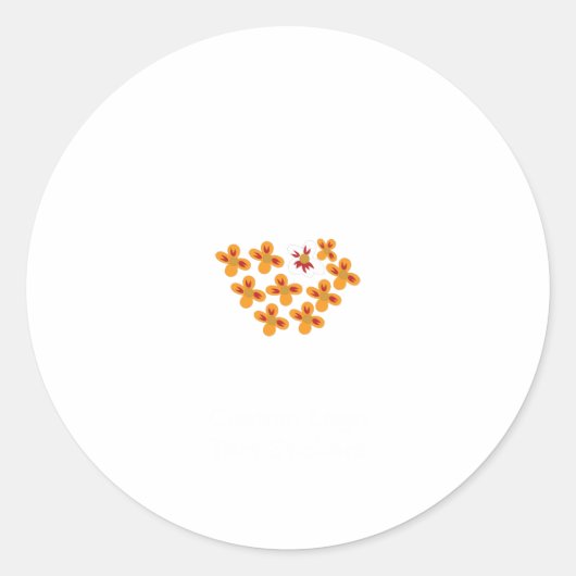 Beste benutzerdefinierte Logo-Stickers Runder Aufkleber (Vorderseite)