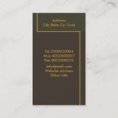 Beste Berufliche Visitenkarten Visitenkarte (Rückseite)