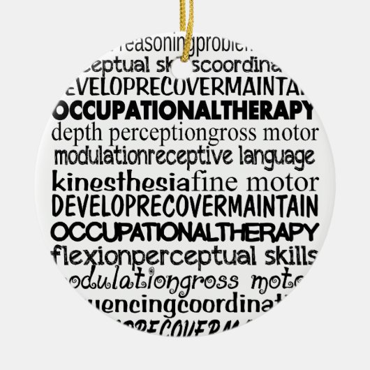 Beste Beschäftigungstherapie-Geschenke Keramik Ornament (Vorne)