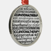 Beste Beschäftigungstherapie-Geschenke Silbernes Ornament (Rechts)