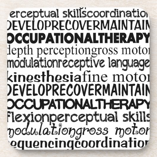 Beste Beschäftigungstherapie-Geschenke Untersetzer (Vorderseite)